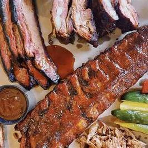 Barbecue platter from Earl's BBQ & Donuts